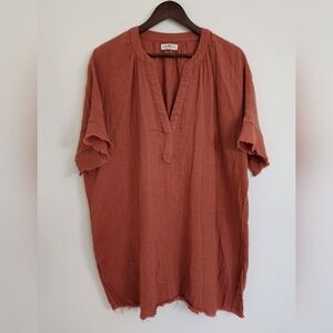 NATURAL LIFE Rust Tunic Top